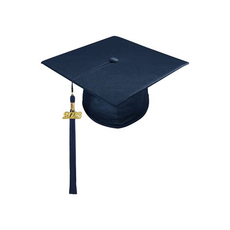 Shiny Navy Blue Graduation Cap And Tassel All Tassel Colors Available Any Year Date Drop Etsy