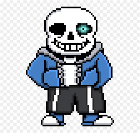 Sans Com O Olho Direito Azul - Sans Battle Sprite Colored - Free ...