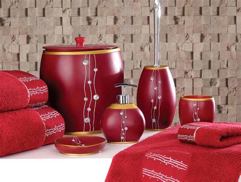 Red And Silver Bathroom Accessories – Semis Online