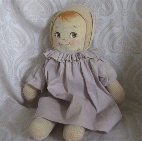 Vintage Cloth Doll With Painted Face From Joan Lynetteantiquedolls On