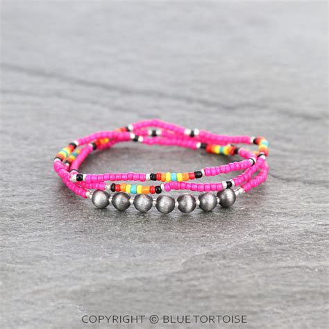 Western Seed Bead Stackable Bracelets Bluetortoisewholesale