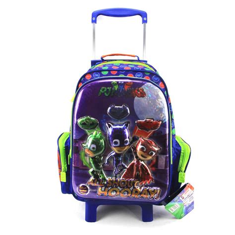 Mochila De Rodinha 3D PJ Masks Lancheira DMW 11185