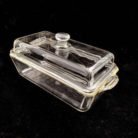 Vintage Pyrex Clear Glass Loaf Pan Casserole With Lid By Primrosetrailvintage On Etsy Pyrex