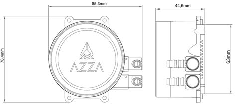 Azza Lcaz R Argb Blizzard Cpu Liquid Cooler User Manual