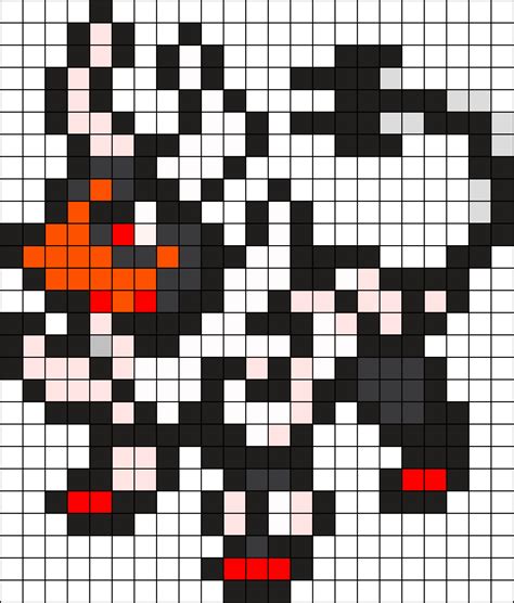 Mega Houndoom Pokemon Bead Pattern Kandi Pattern Pokemon Bead Pixel