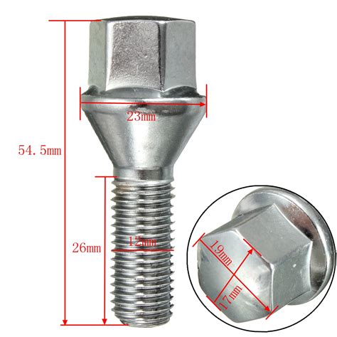 Wheel Nut Bolt Lug Stud Alloy M12x1.5mm 3-series For BMW E21 E30 E36 ...