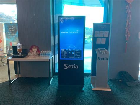 Touchscreen Floor Stand Kiosk For Setia Eco Cascadia Jb