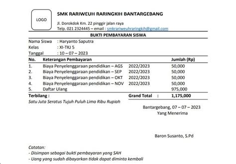 15 Contoh Invoice Pembayaran Jenis Dan Cara Buatnya