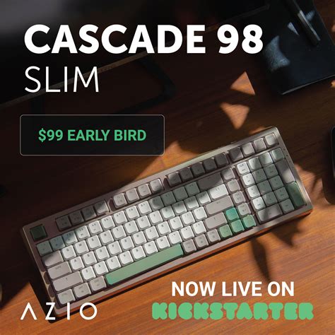 AZIO Launches Cascade 98 Keyboard, the First Low-Profile Mechanical ...