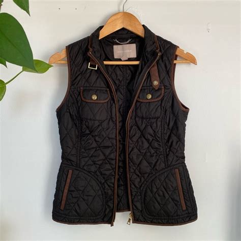 Banana Republic Jackets And Coats Classic Black And Brown Banana Republic Quilted Vest Poshmark