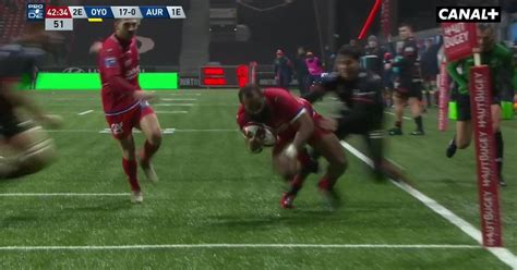 L Essai De Jordon Janse Van Rensburg Contre Oyonnax En Streaming Direct