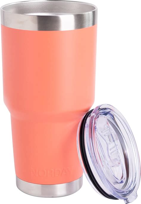 Norday Vasos De Acero Inoxidable Termo Tumbler Vaso Termico Coral