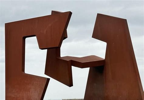 Customized large Corten Steel sculpture city landscape sculpture DZ-137