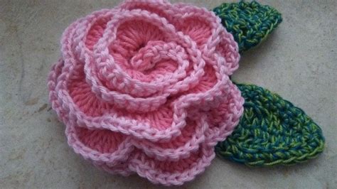 How To Crochet 3d Rose Flower Easy And Quick Tutorial Youtube