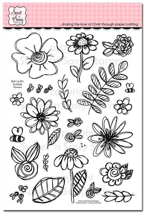 Sweet 'n Sassy Stamps: Scribble Flowers