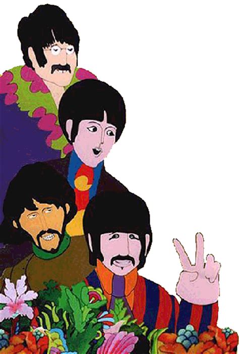 Download The Beatles Yellow Submarine Background Transparent Png