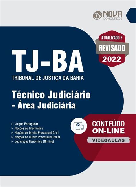 Apostila TJ BA em PDF Técnico Judiciário Área Judiciária