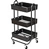 Amazon DESIGNA 3 Tier Metal Rolling Utility CartHeavy Duty