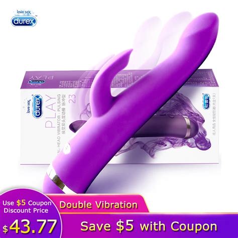 Durex Vibrator Double Rabbit Vibration Flexible 2 Motors G Spot