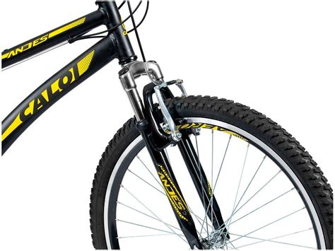 Mountain Bike Aro 26 Caloi Andes Aço Freio V Brake 21 Marchas