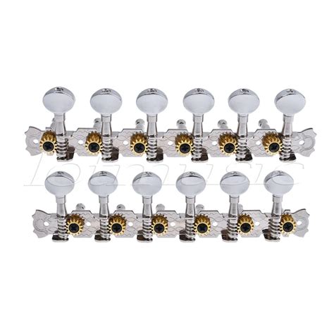 Guitar Tuning Pegs 6L6R Machine Heads Keys Tuners for 12 String Steel ...