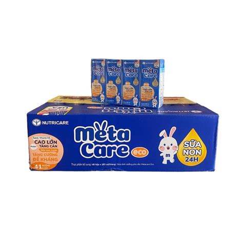 Thùng 180ml Sữa Bột Pha sẵn Metacare Eco 180ml Shopee Việt Nam