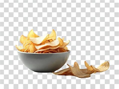 Premium Psd Psd Of A Potato Chips In Bowl