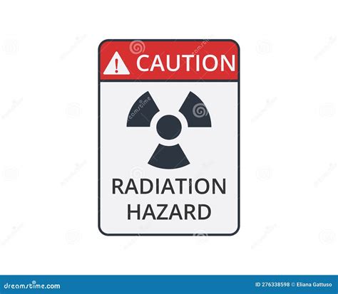 Caution Radiation Area Symbol Sign Vector Illustration Isolated On