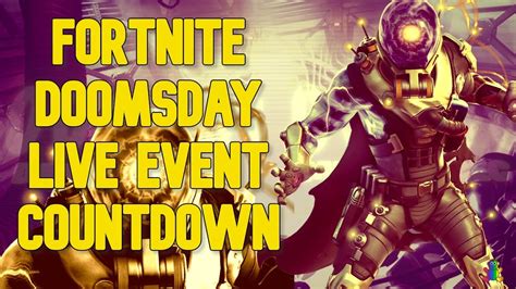 FORTNITE DOOMSDAY LIVE EVENT COUNTDOWN TIMER LET S PLAY YouTube