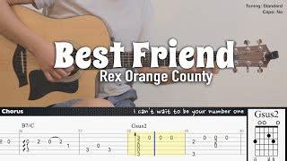 Rex Orange County Fingerstyle Guitar Best Friend By Kenneth