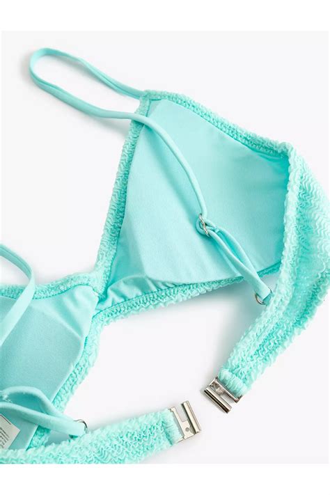 Buy KOTON Textured Bralet Bikini Top With Back Clasp Online ZALORA