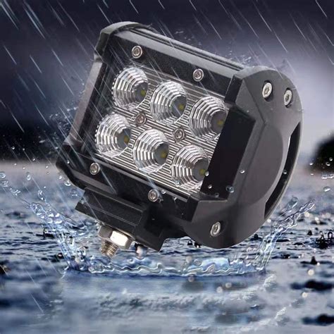 เเพค 2 ชิ้น สว่างตาเเตก Led Spot Beam Us 18wไฟสปอร์ตไลท์รถยนต์ ไฟหน้า