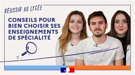 Bien choisir ses enseignements de spécialité conseils aux élèves de