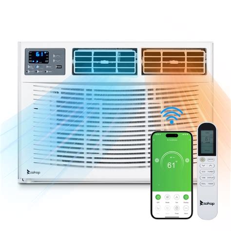 Winado 350 Sq Ft Window Air Conditioner With Heater With Remote 115 Volt 8000 Btu Wi Fi