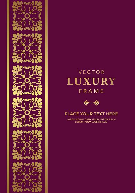 Luxury Batik Borders Vintage Frames Design Elements Gold Ornamental