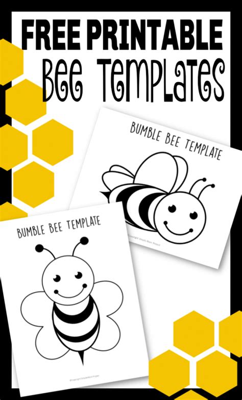 Bee Template Free Printable However You Can Also Use Crayons Yellow