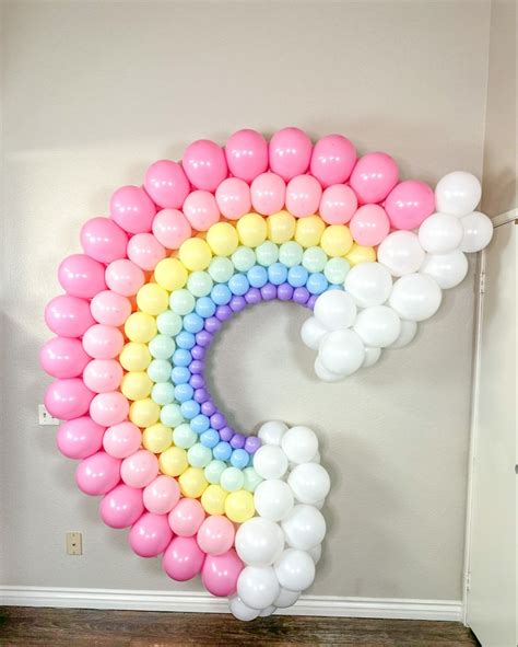 RAINBOW BALLOON ARCH TUTORIAL | YouTube in 2024 | Rainbow balloon arch ...