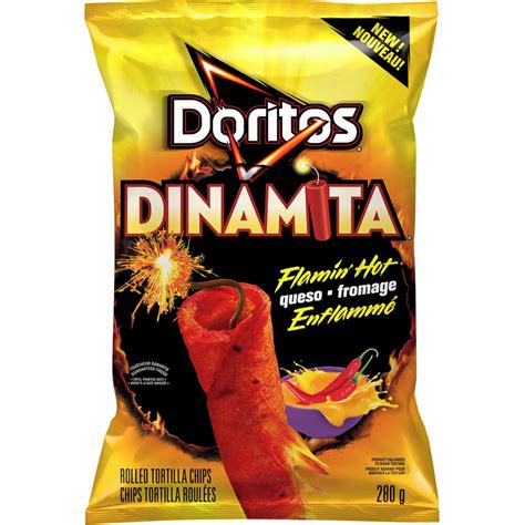 Doritos Dinamita Flamin Hot Queso Rolled Tortilla Chips 280g 10 Oz