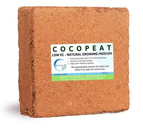 COCOPEAT Block Low EC Large Block Expands Upto 75 Litres Of Coco Peat