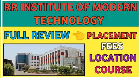 Rr Institute Of Modern Technology Lucknow Full Review Rr Institute