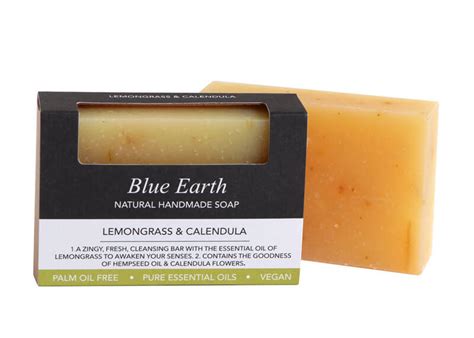 Lemongrass And Calendula Soap Blue Earth Natural Skin Care