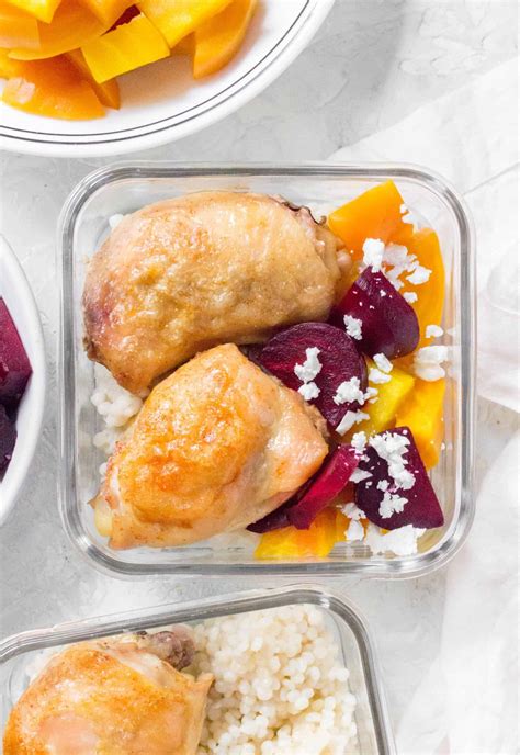 Couscous Beets And Chicken Meal Prep Carmy Easy Healthy Ish Recipes