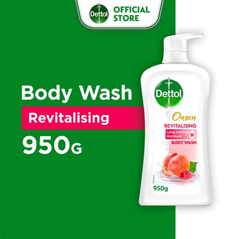 Dettol Onzen Revitalising Peach Raspberry Body Wash 950G Shopee