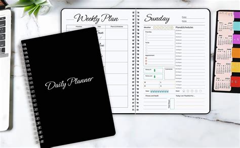 Trees Daily Weekly Planner Notebook Day Work Planner Agenda Undated