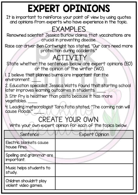 ️Argumentative Text Worksheets Free Download| Gambr.co