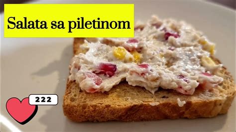 Salata Sa Piletinom I Narom Obrok Salata Predjelo Youtube