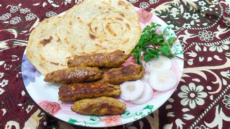 Chicken Sheek Kabab With Laccha Parata Chicken Parata Tastyrecipe