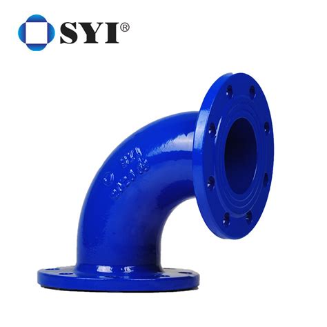 Iso2531 Pn10 Pn16 Ductile Iron Flanged Elbow 90 Degree Double Duckfoot Flanged Bend En545