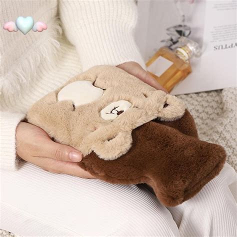 Kawaii Hot Water Bags Plush Rubber Hand And Foot Belly Warmer Cartoon