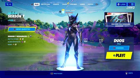 New Fortnite Season 7 Lobby Screen Chapter 2 Season 7 Lobby Youtube